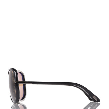 Tom Ford Elle Aviator Sunglasses TF135 Black 3 of 7