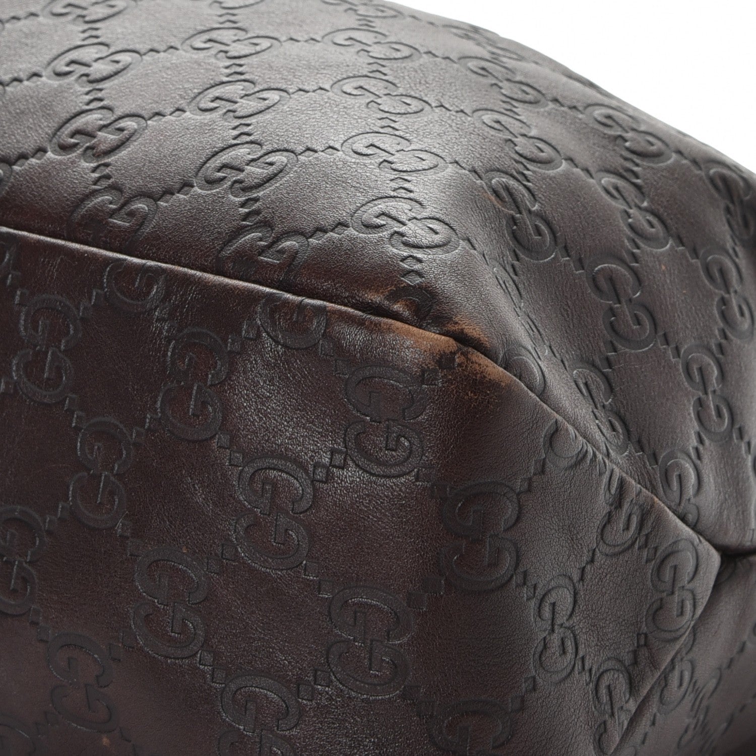 Gucci Guccissima Medium Horsebit Chain Hobo Dark Brown 10 of 12