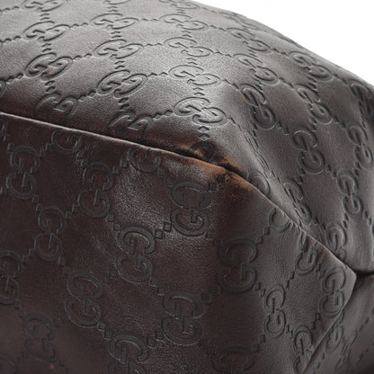 Gucci Guccissima Medium Horsebit Chain Hobo Dark Brown 10 of 12