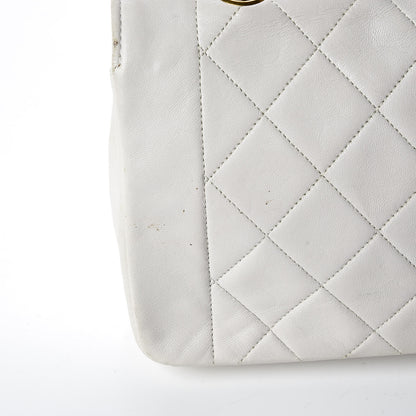 Chanel Lambskin Quilted Small Single Flap White 20 of 22