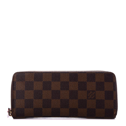 Louis Vuitton Damier Ebene Clemence Wallet Cherry 1 of 8