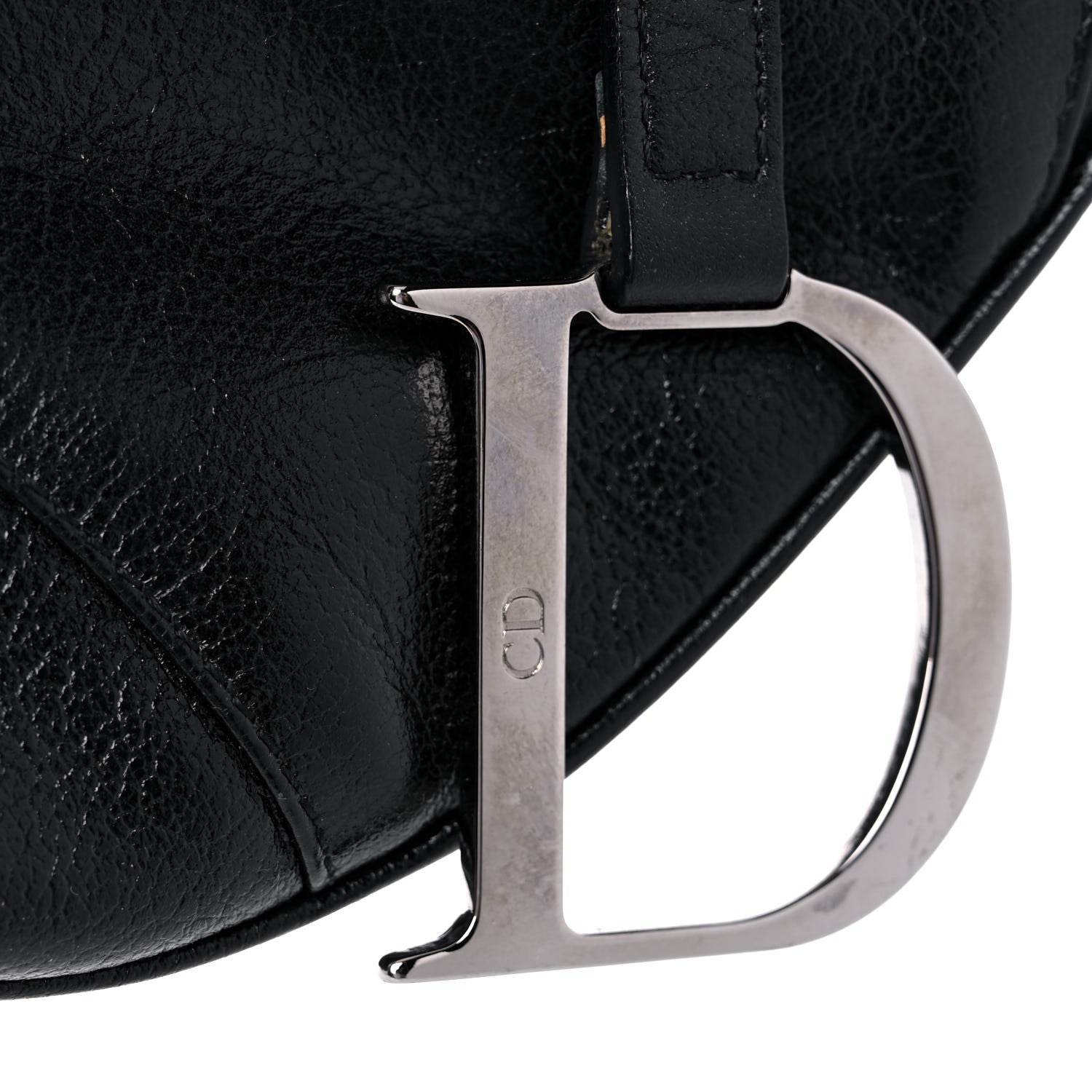Christian Dior Calfskin Saddle Bag Black 12 of 12