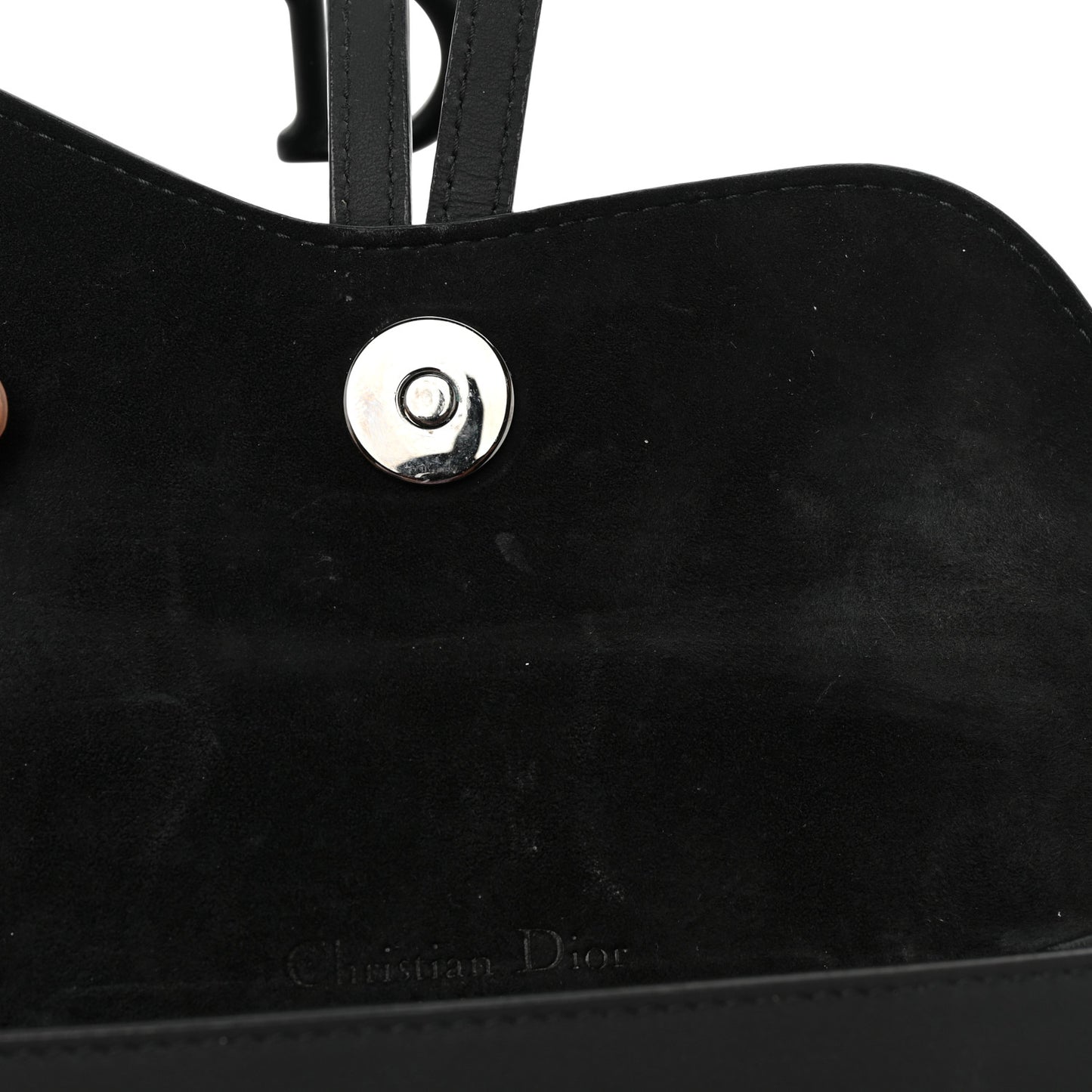 Ultra Matte Calfskin Saddle Belt Bag Black