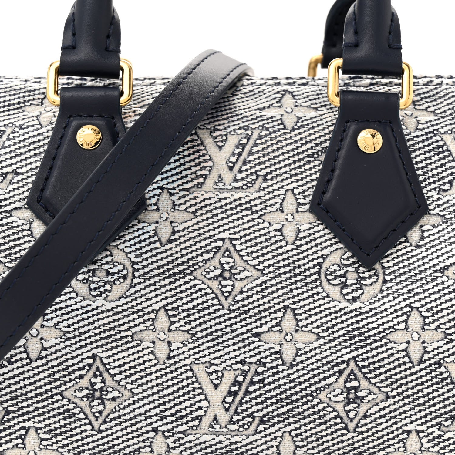 Louis Vuitton Monoglam Speedy Bandouliere 20 Blue 7 of 9