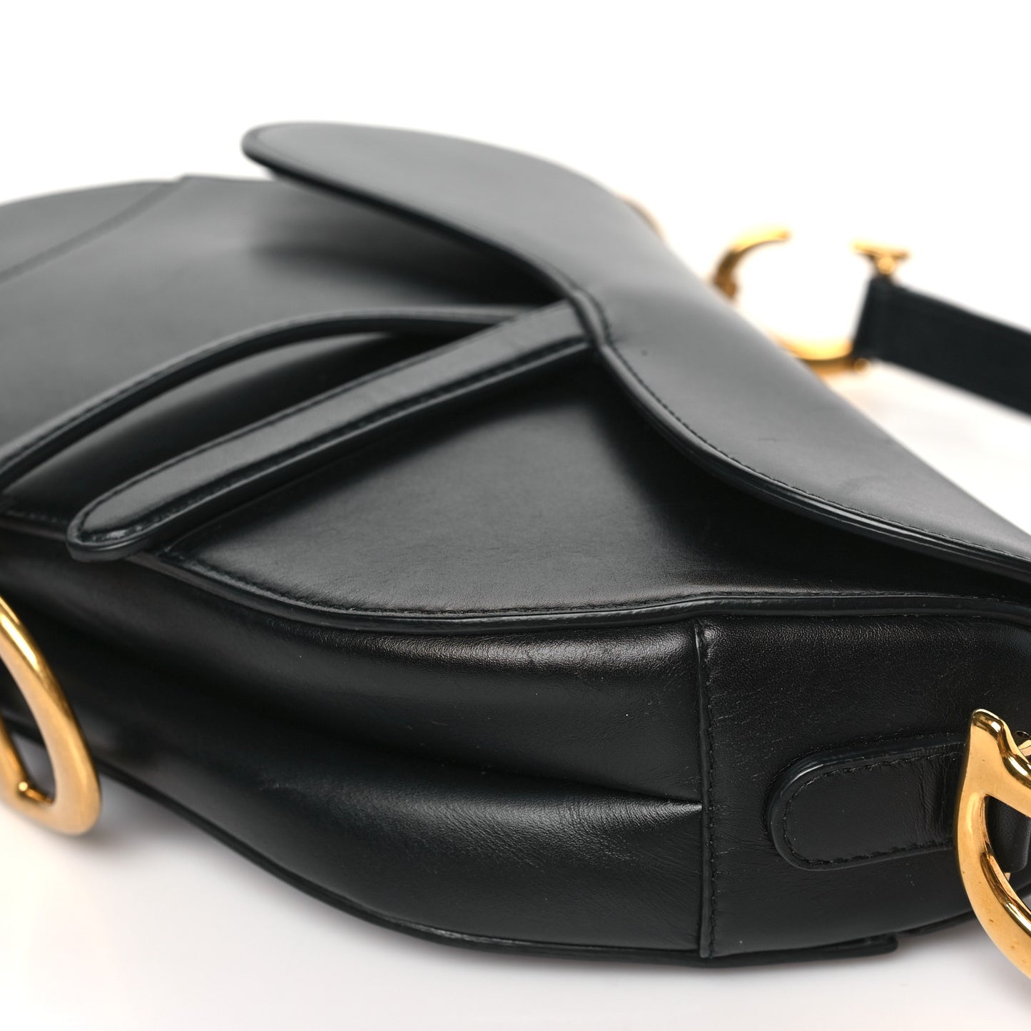 Calfskin Saddle Bag Black