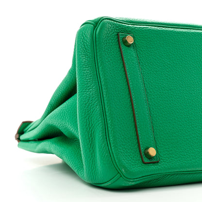 Hermes Taurillon Clemence Birkin 35 Menthe 9 of 12