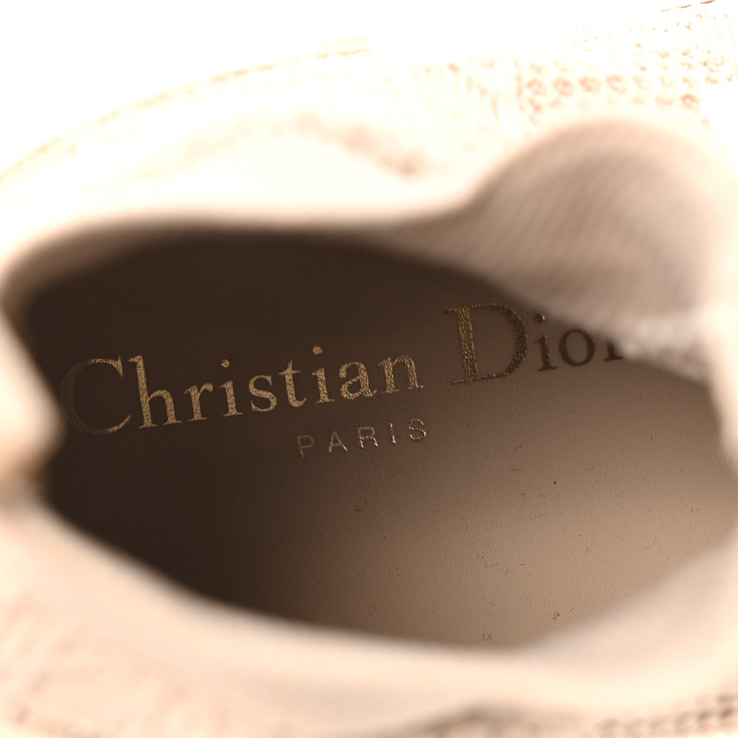 Christian Dior Technical Cannage Womens Walk'n Dior High Top Sneakers 38.5 Nude 8 of 8