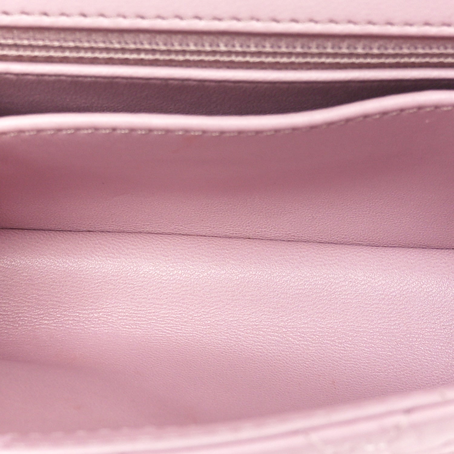 Chanel Crumpled Lambskin Quilted Mini CC Links Top Handle Flap Light Pink 5 of 9