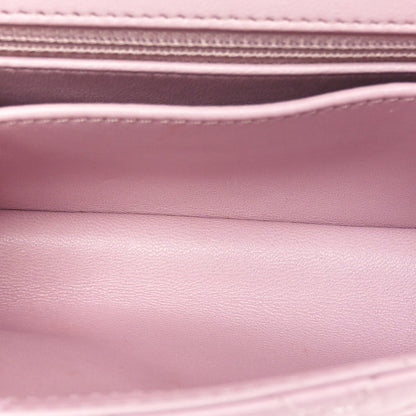 Chanel Crumpled Lambskin Quilted Mini CC Links Top Handle Flap Light Pink 5 of 9