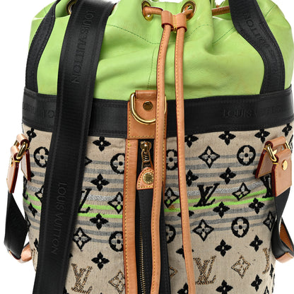 Louis Vuitton Fabric Jacquard Monogram Cheche Gypsy PM Vert 7 of 12