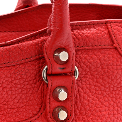 Balenciaga Vibrato Calfskin Classic Silver Hardware S City Rouge Cerise 13 of 16