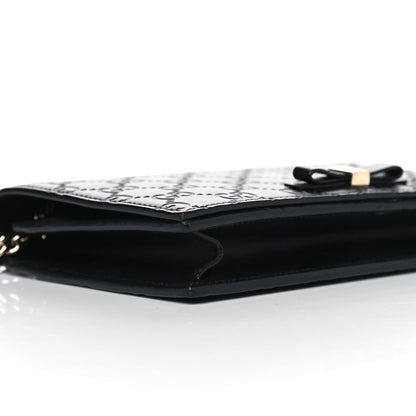 Gucci Guccissima Signature Bowy Chain Wallet Black 6 of 7