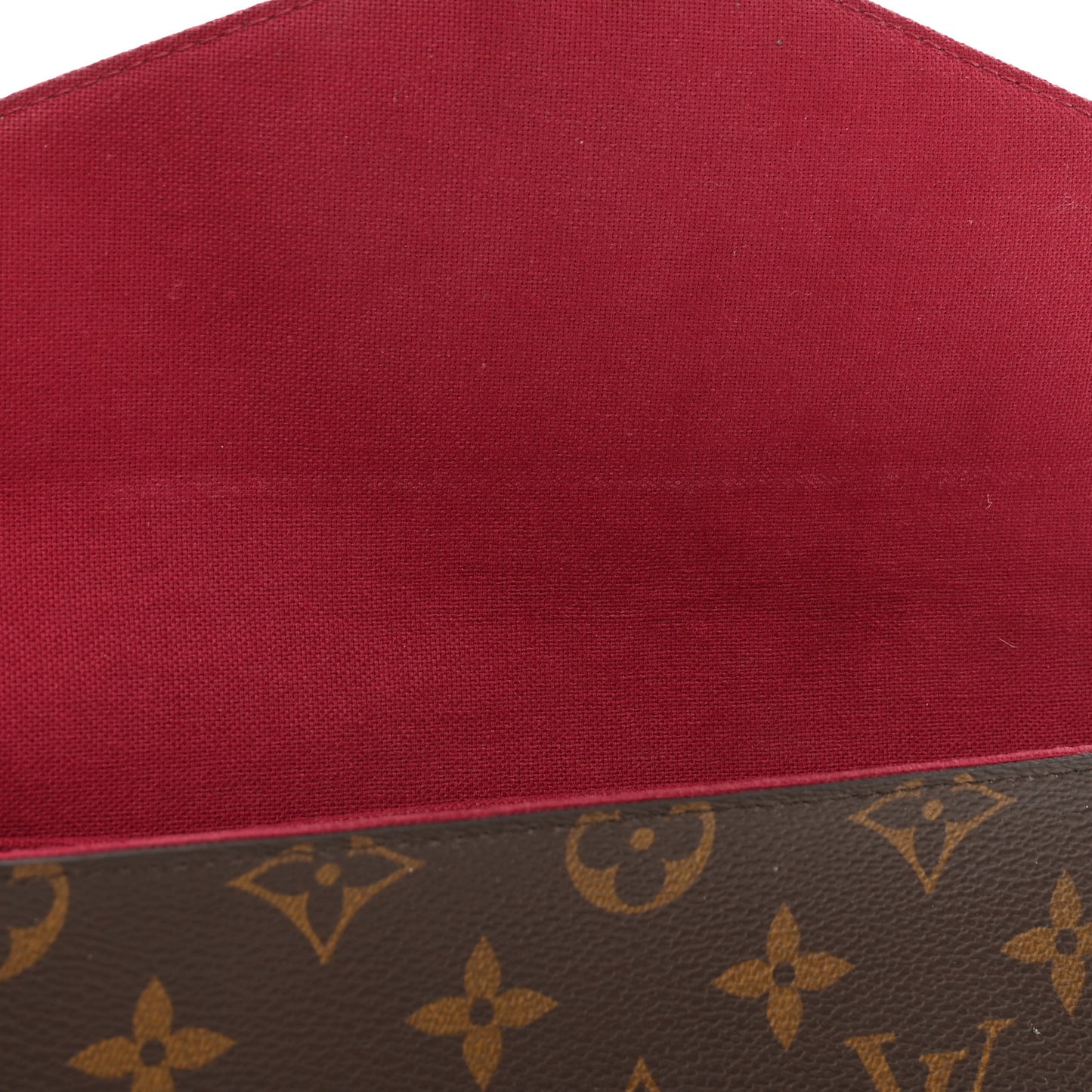 Monogram Pochette Felicie Chain Wallet Fuchsia