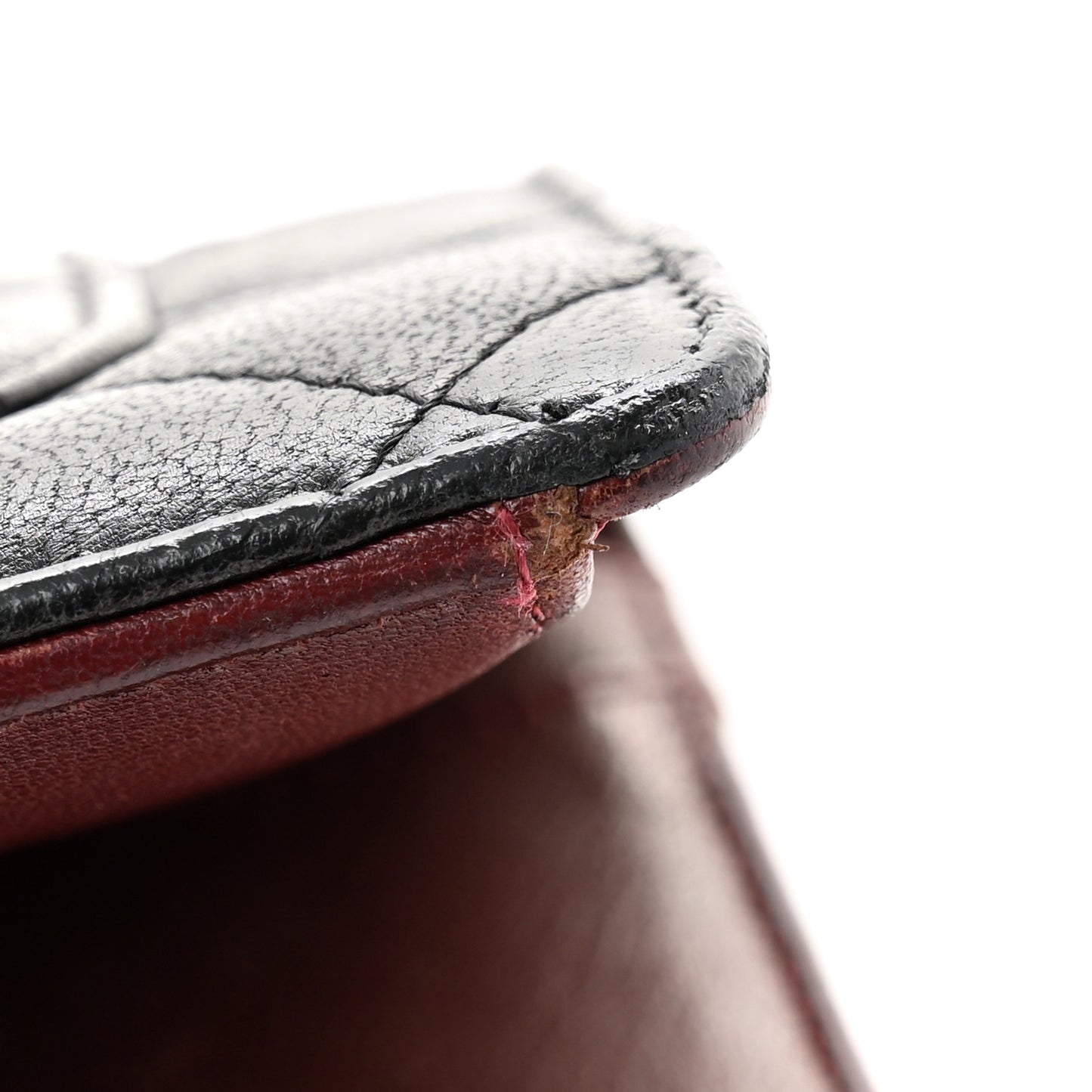 Lambskin Quilted Yen Wallet Black