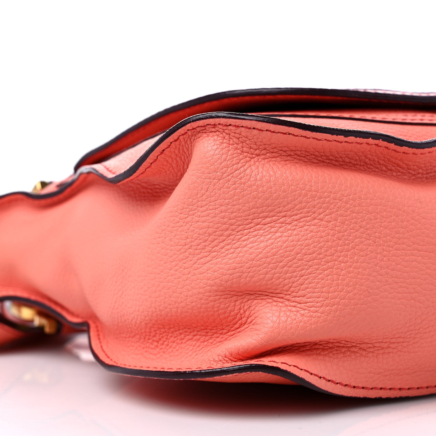 Chloe Calfskin Medium Marcie Satchel Coral 8 of 16