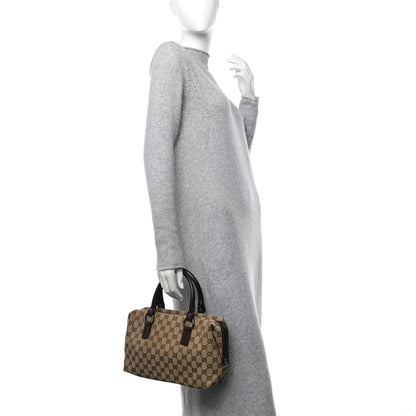 Gucci Monogram Small Boston Dark Brown 2 of 13