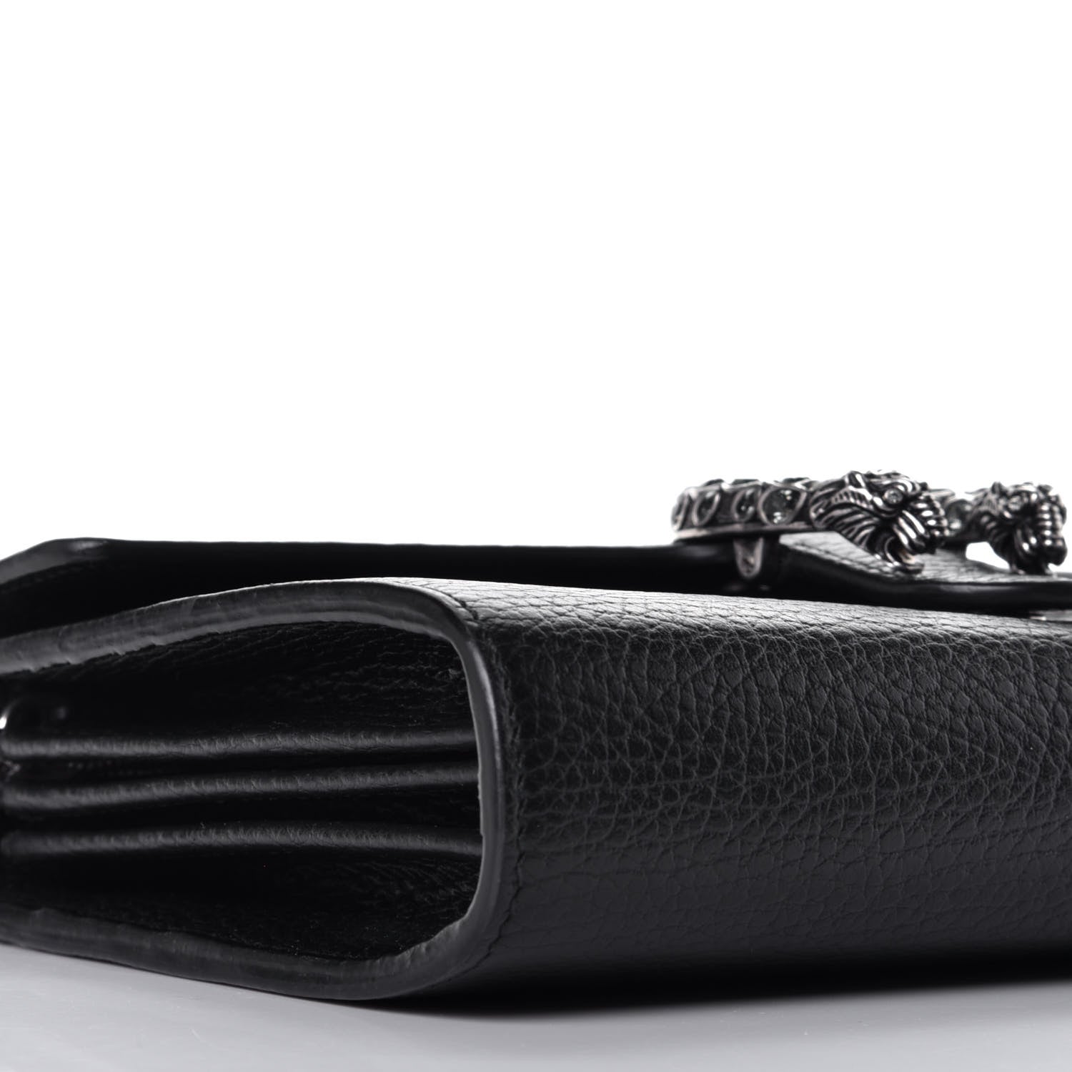 Gucci Calfskin Mini Dionysus Chain Wallet Black 7 of 9