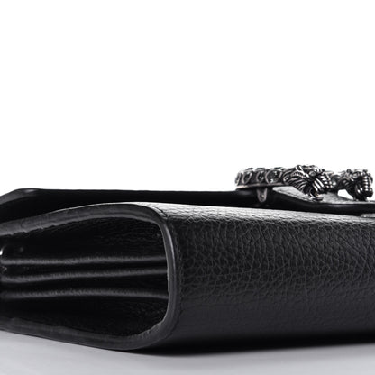 Gucci Calfskin Mini Dionysus Chain Wallet Black 7 of 9