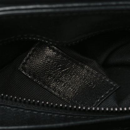 Saint Laurent Calfskin Y Quilted Monogram Toy Loulou Crossbody Bag Black 7 of 11