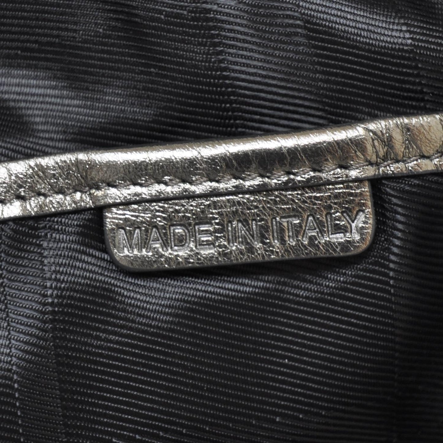 Leather Quilted Hoxton Hobo Metallic