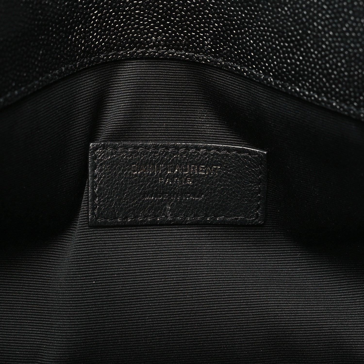 Saint Laurent Grain De Poudre Monogram Uptown Pouch Black 6 of 9