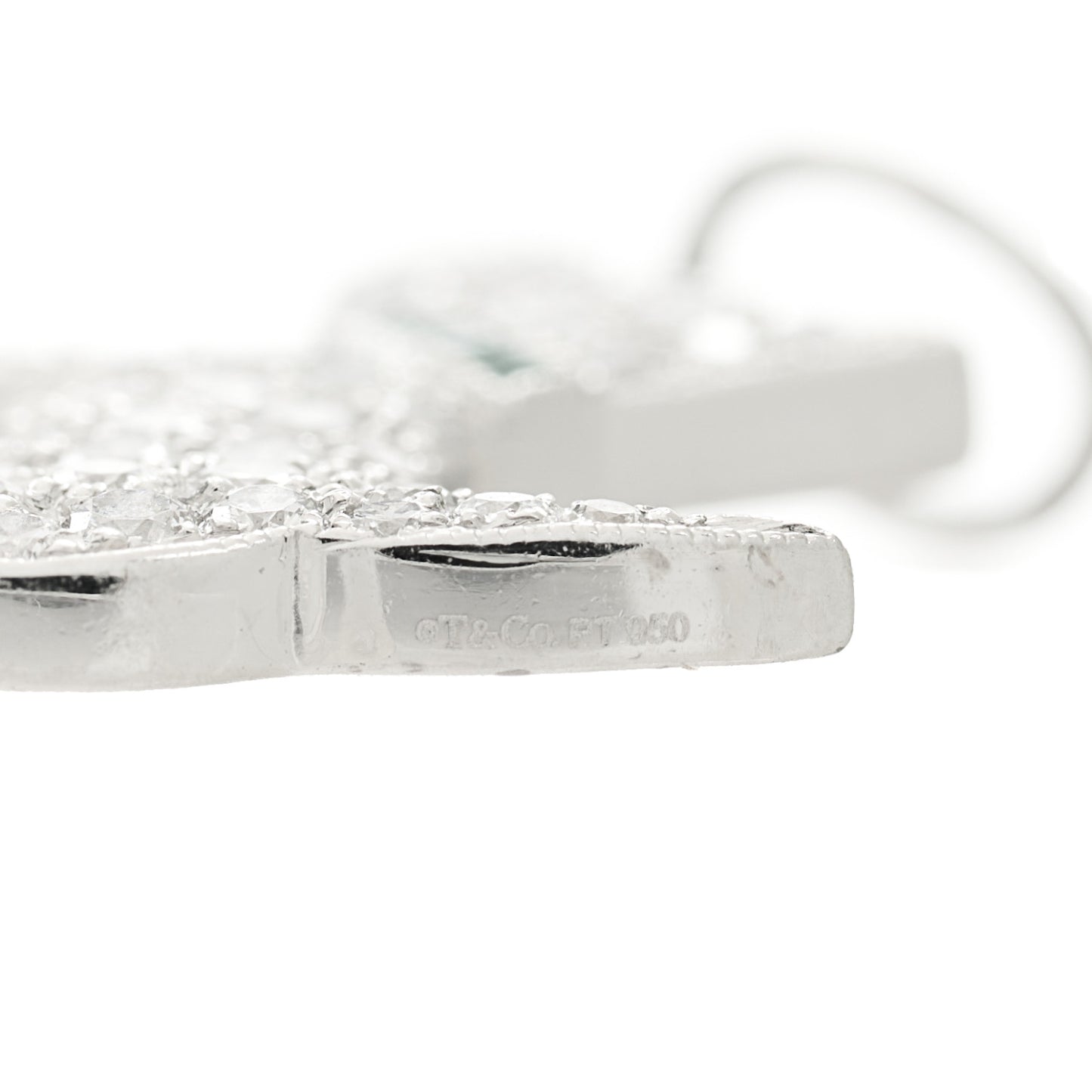 Platinum Diamond Emerald Scottie Dog Charm