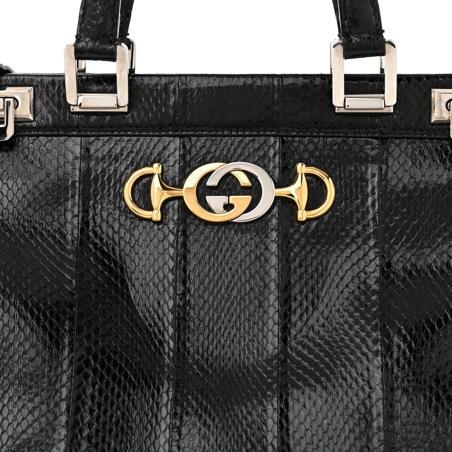 Gucci Elaphe Medium Zumi Top Handle Bag Black 8 of 10