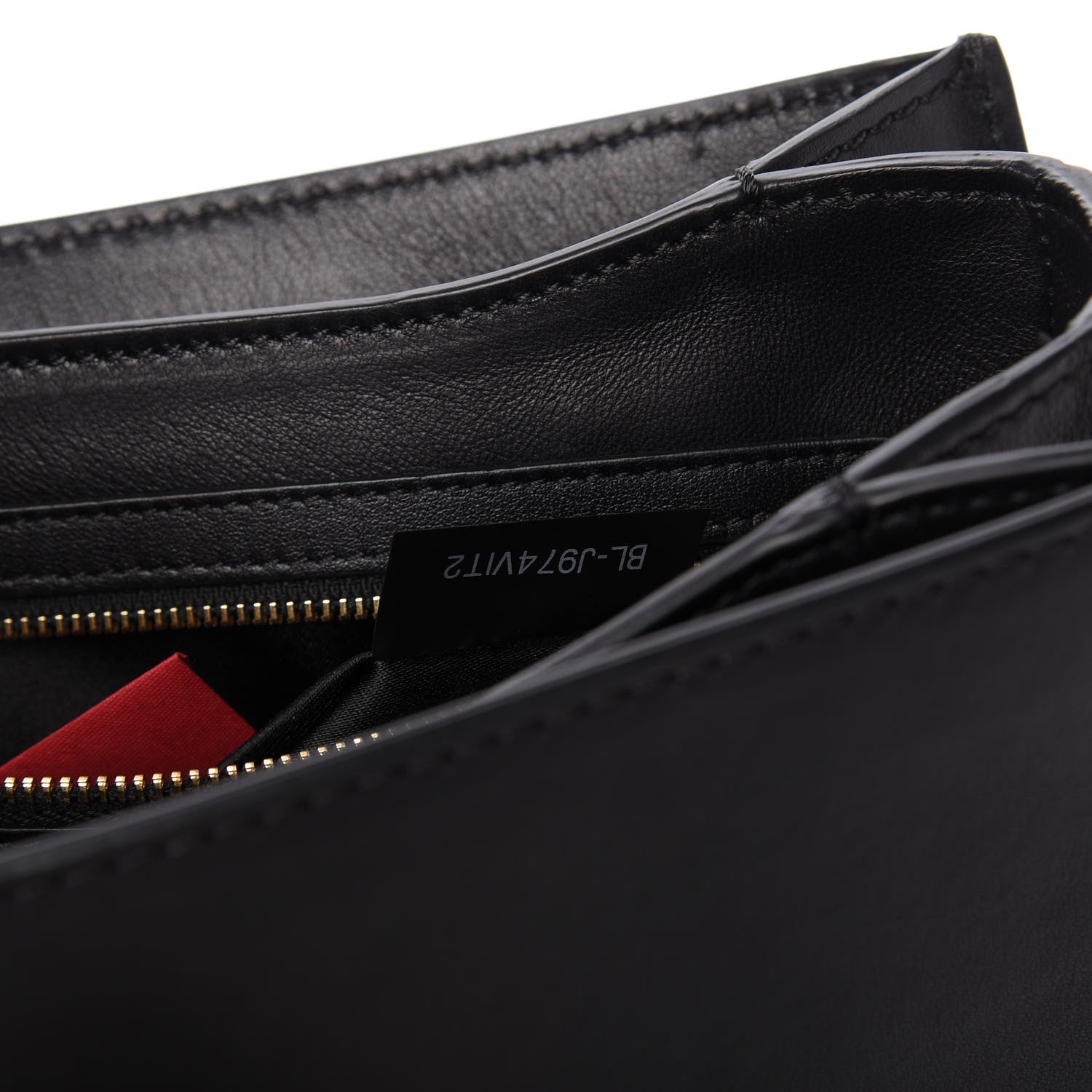 Valentino Garavani Grained Calfskin B-Rockstud Flap Black 9 of 10