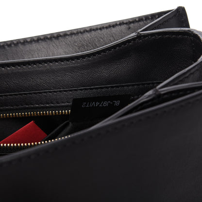 Valentino Garavani Grained Calfskin B-Rockstud Flap Black 9 of 10