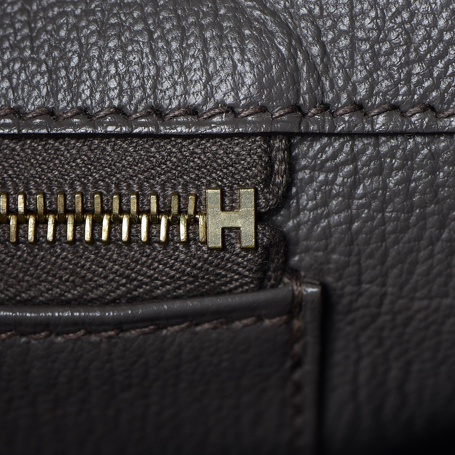 Hermes Taurillon Clemence Birkin 35 Etain 22 of 41