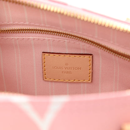 Louis Vuitton Monogram Giant By The Pool Speedy Bandouliere 25 Light Pink 6 of 11