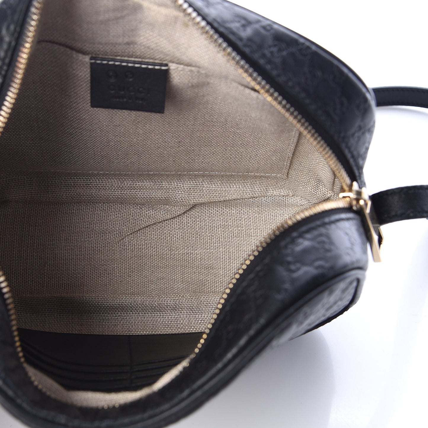 Microguccissima Mini Bree Messenger Bag Black