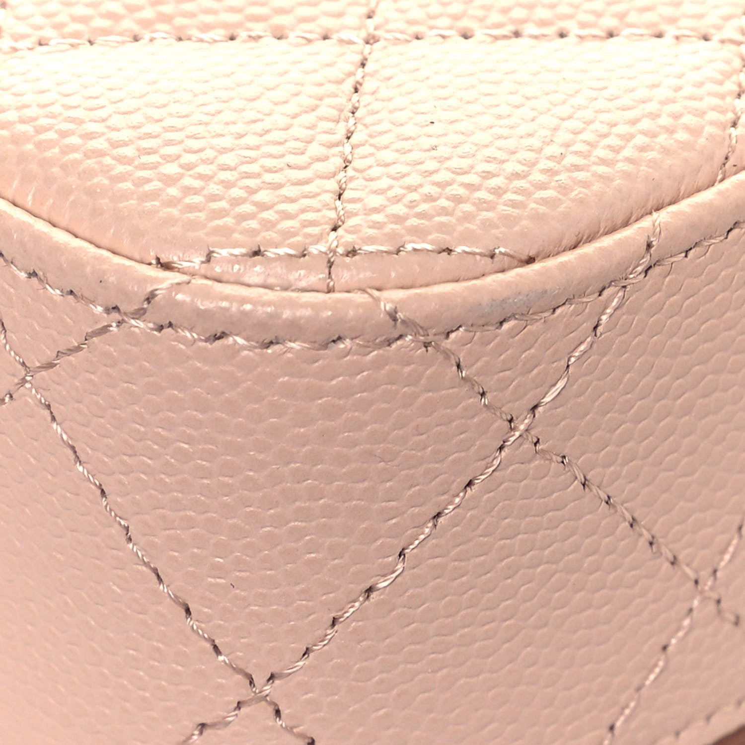 Chanel Caviar Quilted Mini Clutch With Chain Light Beige 13 of 14