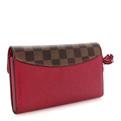 Louis Vuitton Damier Ebene Croisette Wallet Lie De Vin 3 of 6