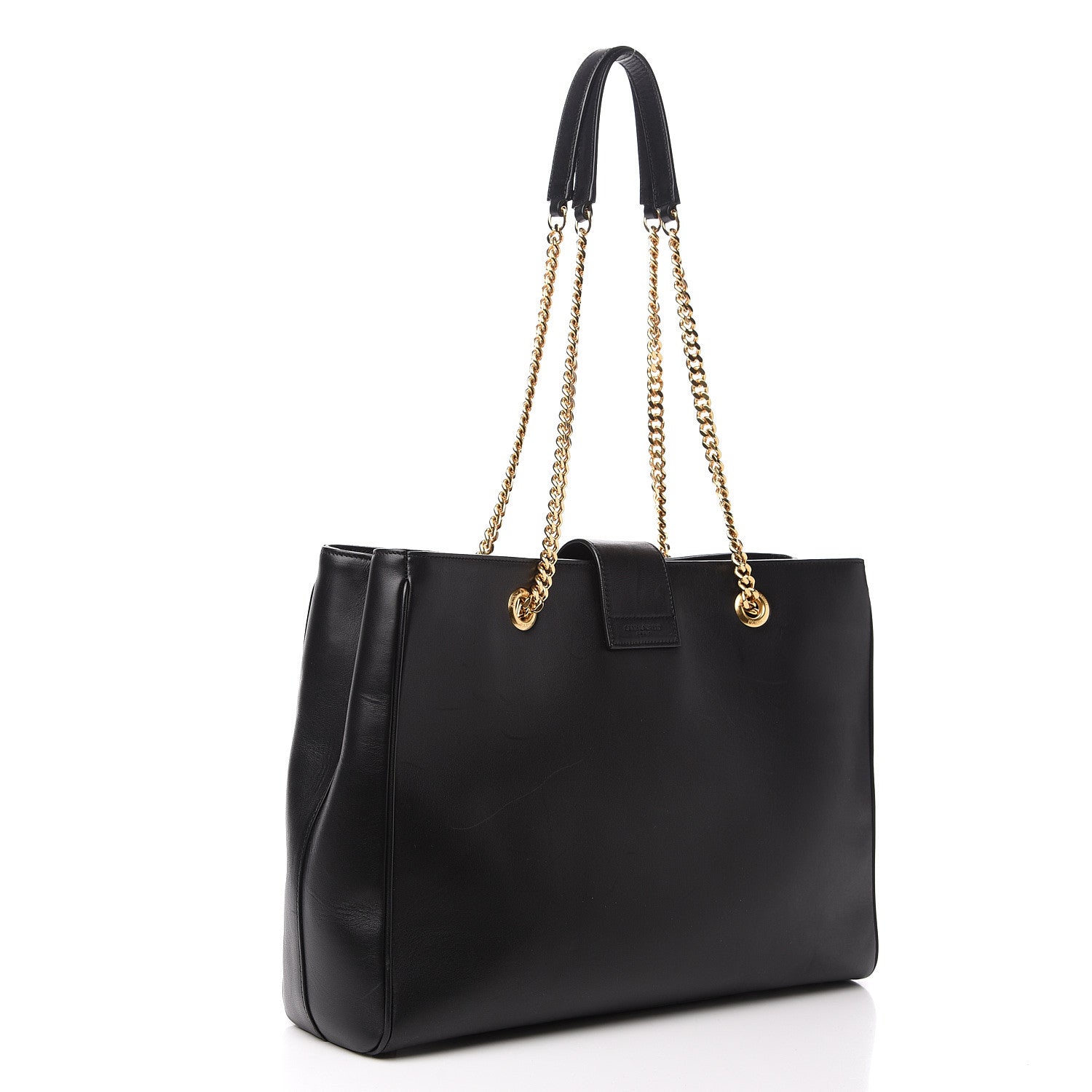 Saint Laurent Calfskin Classic Monogram Shopping Bag Black 2 of 13