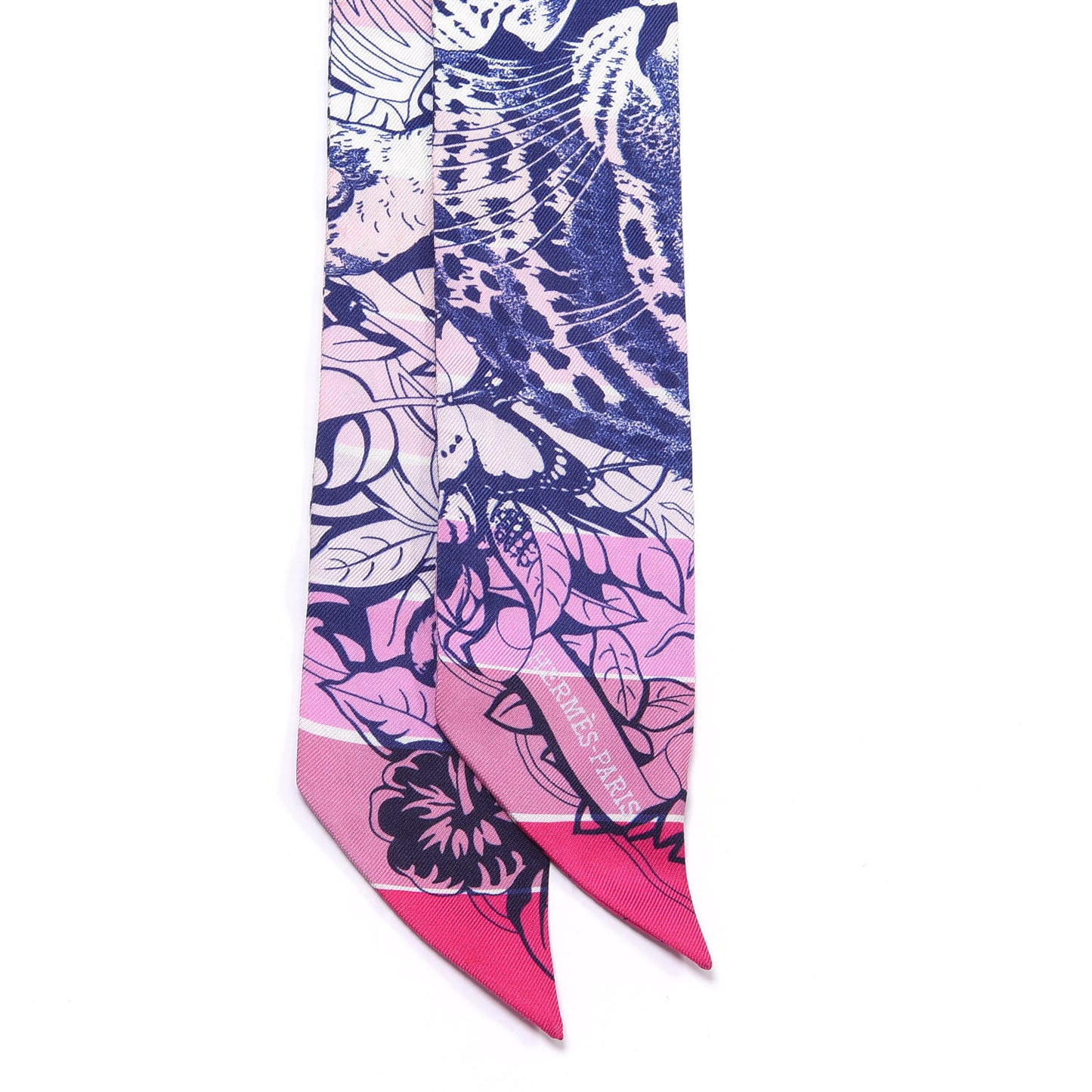 Silk Jungle Love Rainbow Twilly Rose Vif Encre White