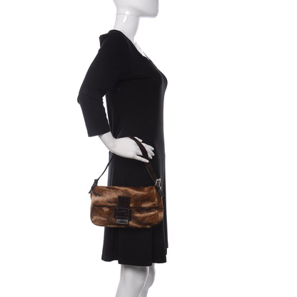 Fendi Calf Hair Baguette Brown 2 of 9