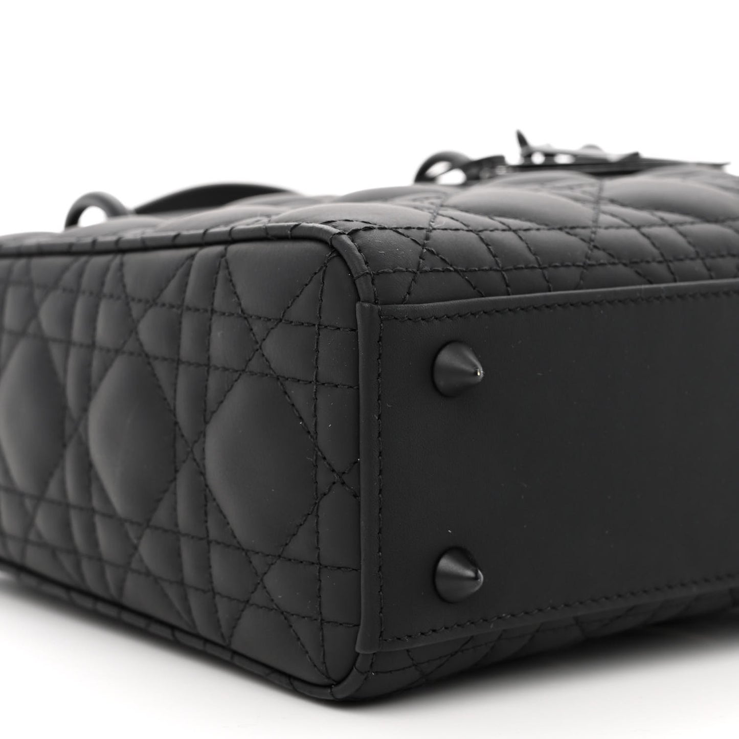 Ultra Matte Calfskin Cannage Small My ABCDior Lady Dior Black