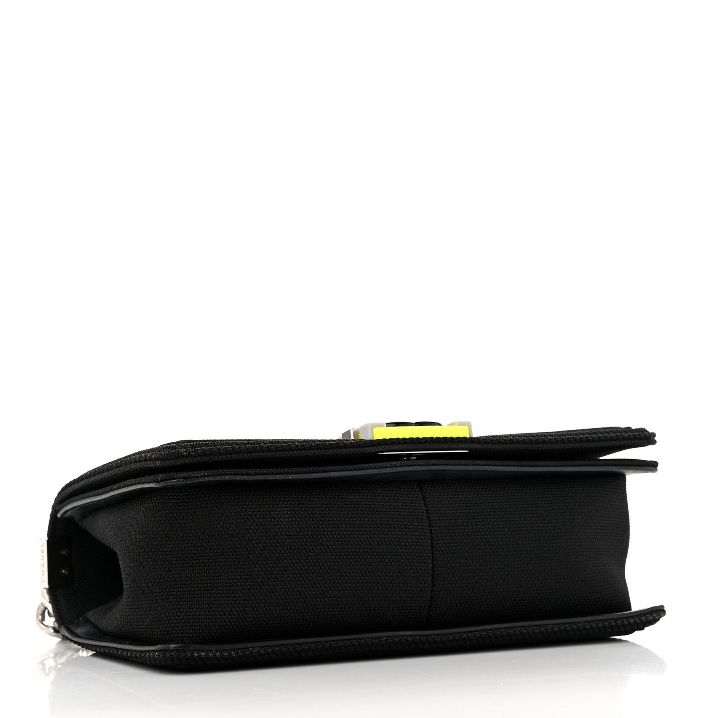 Canvas Quilted Medium Fluo Boy Flap Black