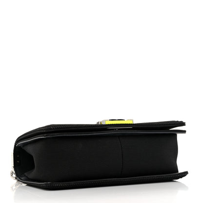 Chanel Canvas Quilted Medium Fluo Boy Flap Black 4 of 10