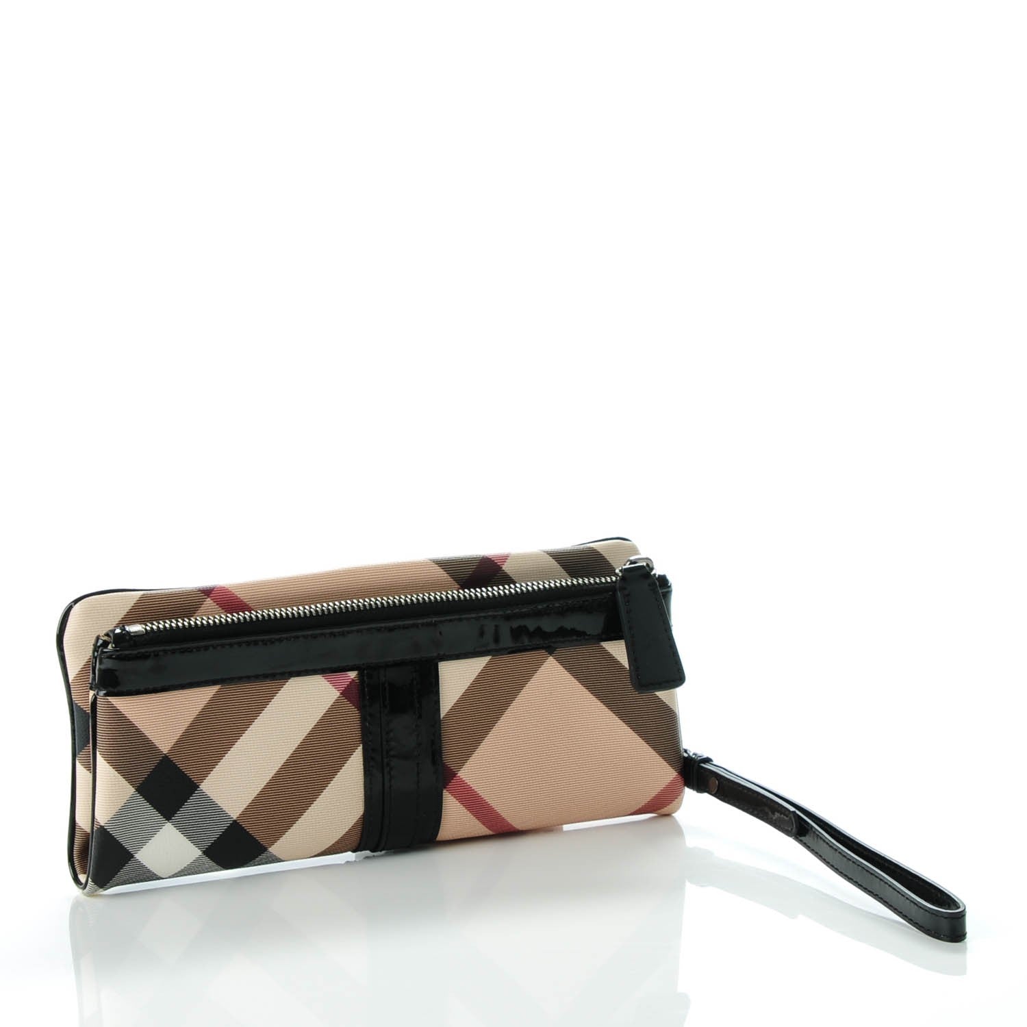 Burberry Nova Check Westmark Foldover Clutch Black 3 of 7