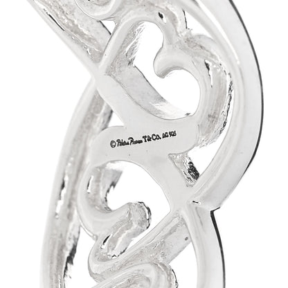 Tiffany Sterling Silver Paloma Picasso Loving Heart Band Ring 54 7 4 of 4