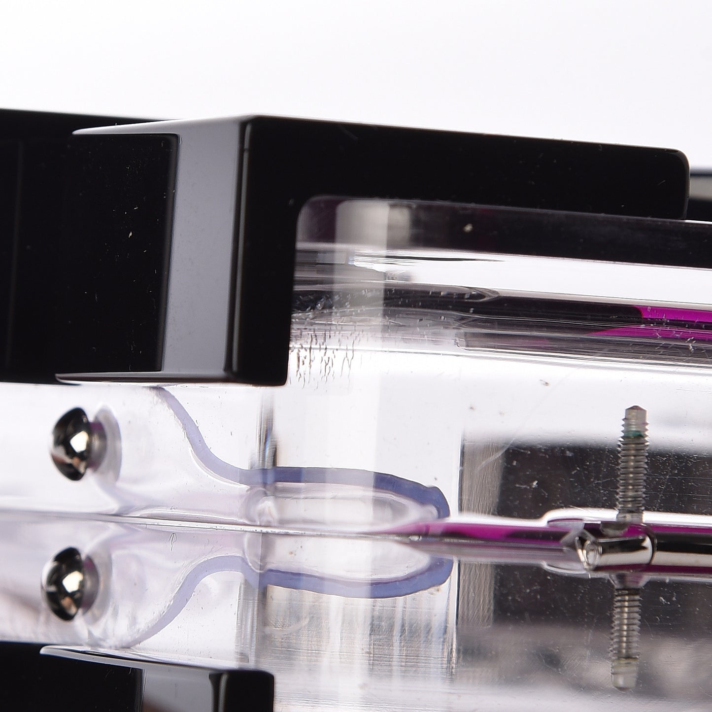Plexiglass Boy Brick Lego Clutch Black Pink