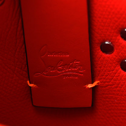 Christian Louboutin Calfskin Empire Spike Studded Mini North South Cabata Tote Sunrise Multicolor 6 of 9