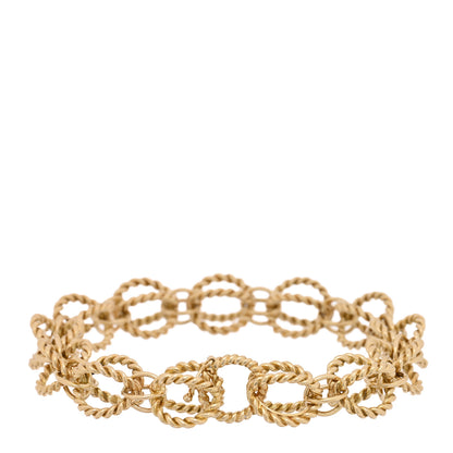 Tiffany 18K Yellow Gold Rope Circle Bracelet 2 of 4