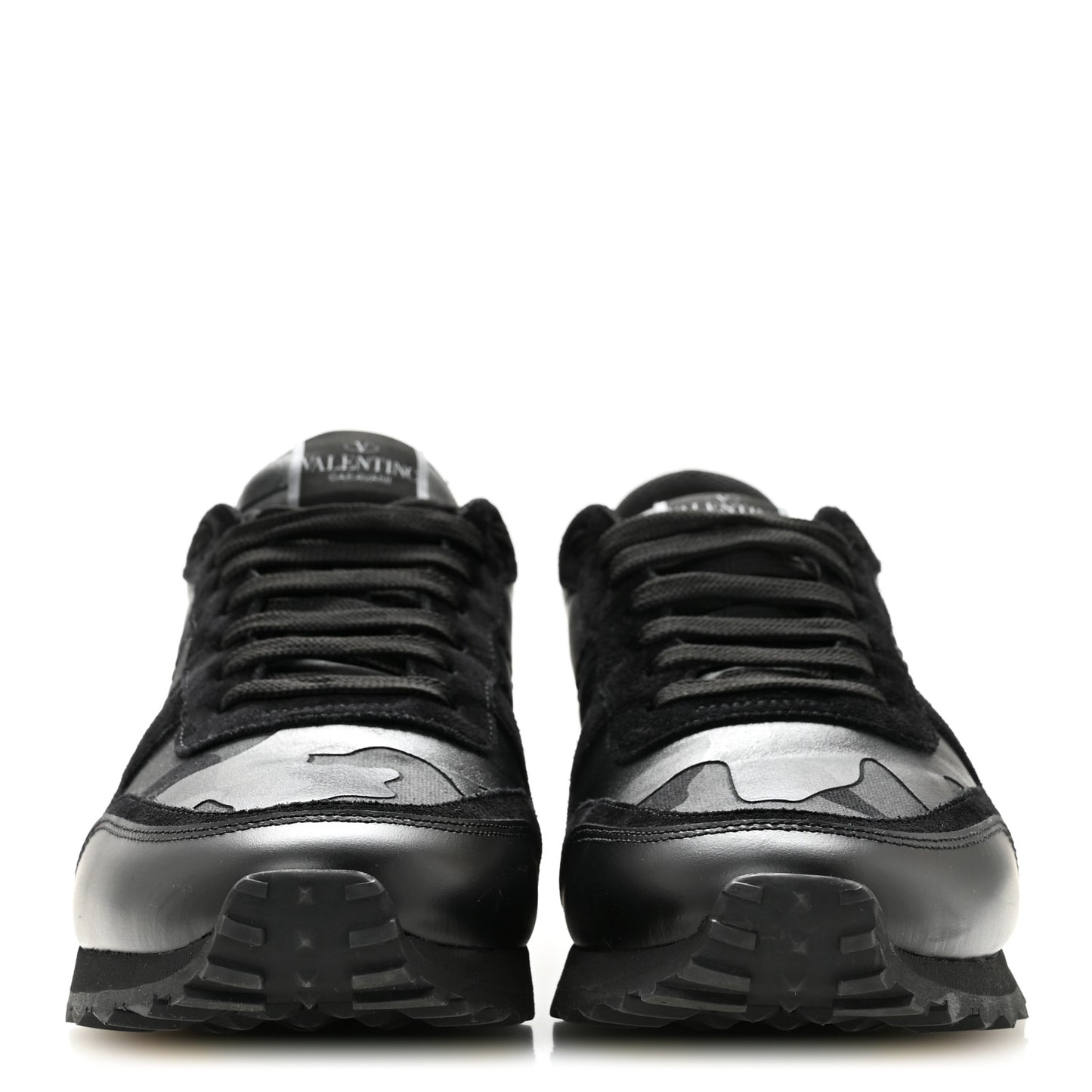 Nappa Suede Camouflage Mens Rockrunner Sneakers 41 Black