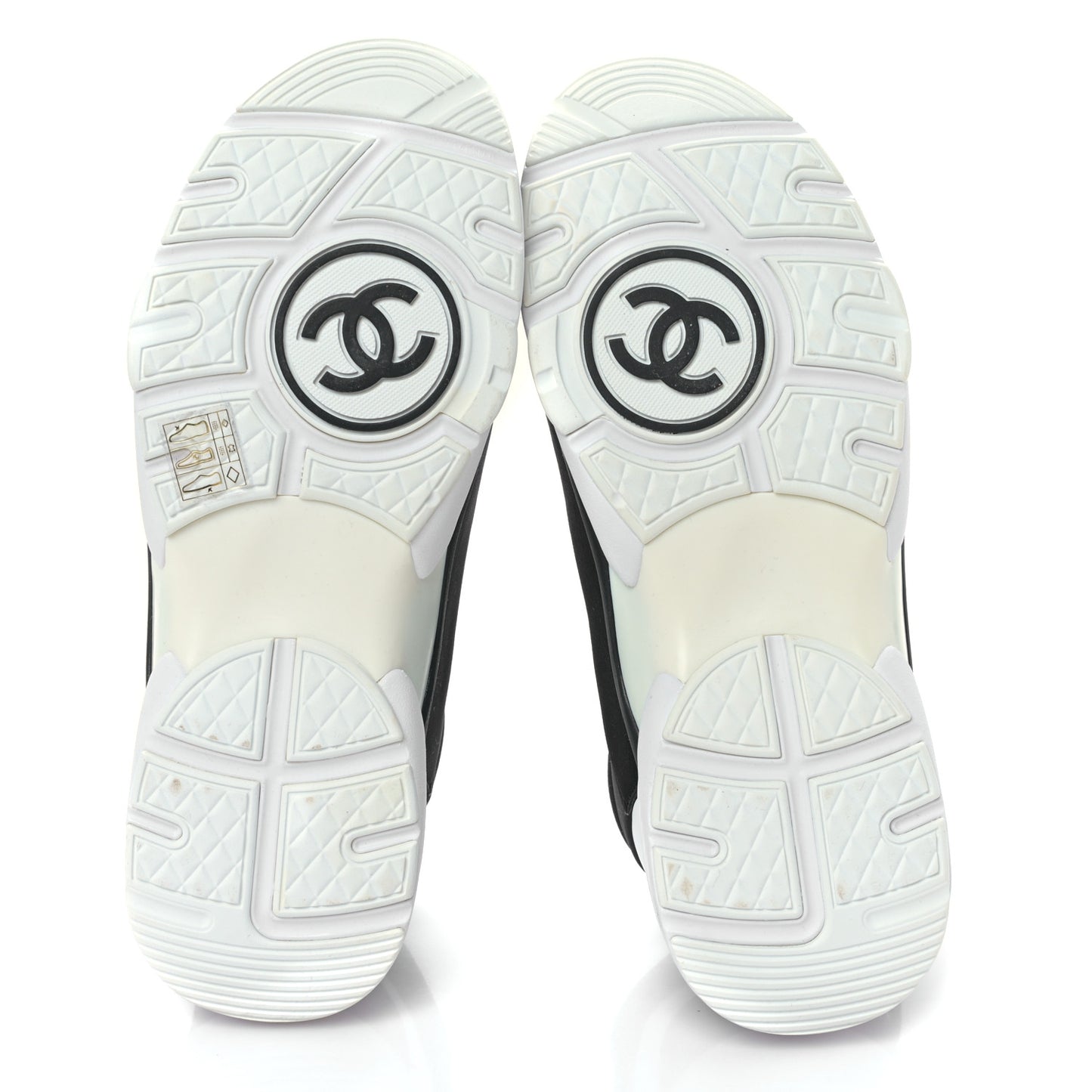 Lycra Fabric Womens CC Sneakers 40 Black White Pink