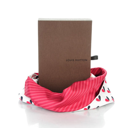 Louis Vuitton Silk Le Coeur Snood Scarf Pomme D'Amour 7 of 7