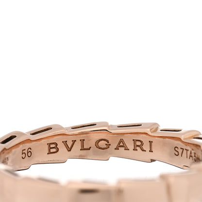 Bulgari 18K Rose Gold Serpenti Viper Band Ring 56 7.5 4 of 4