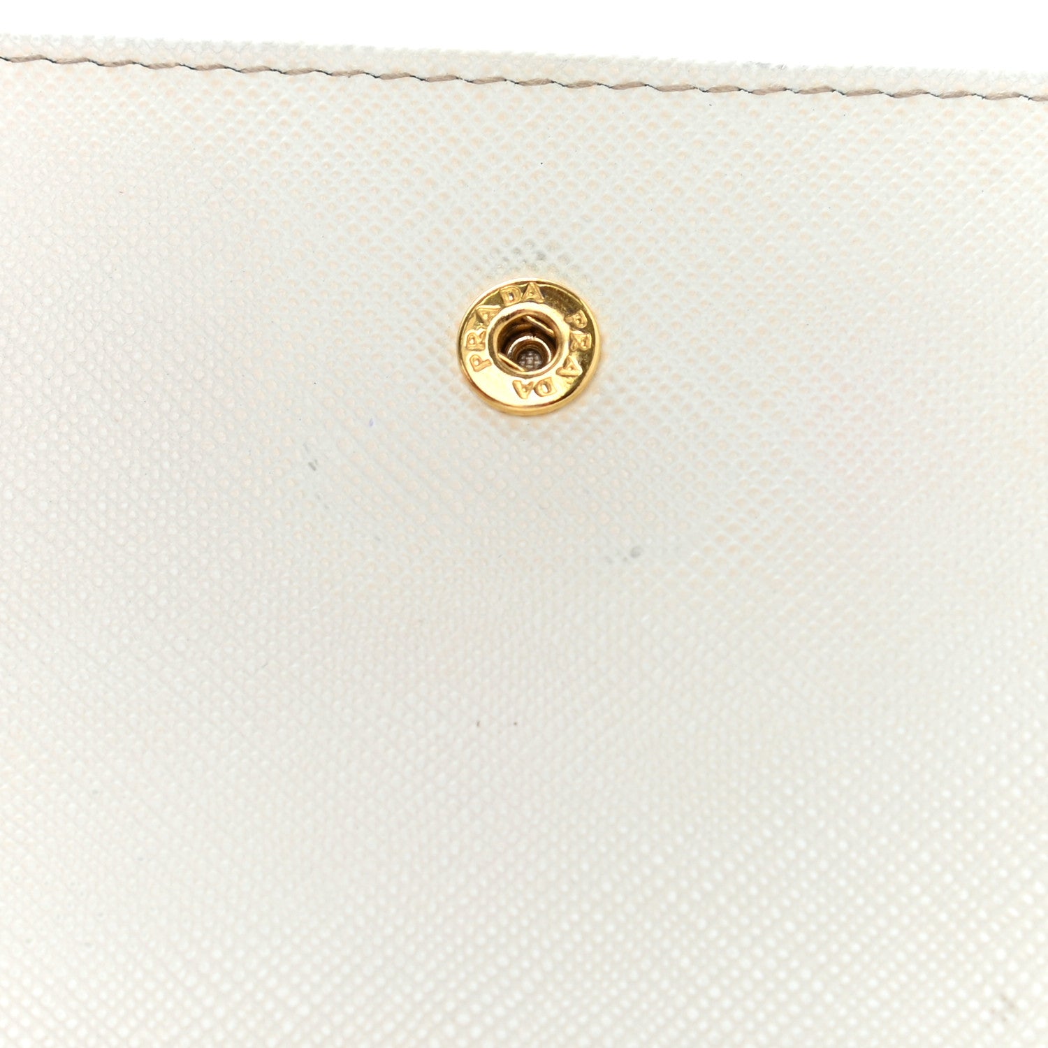 Prada Saffiano Metal Compact Wallet Talco 19 of 24